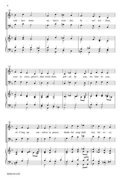God, Whose Giving Knows No Ending (Downloadable Choral Score)