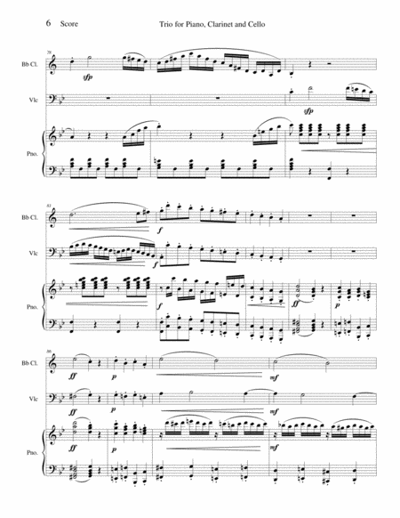Trio for Piano, Clarinet and Cello image number null