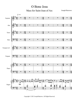 O Bone Jesu - Full Score and Parts