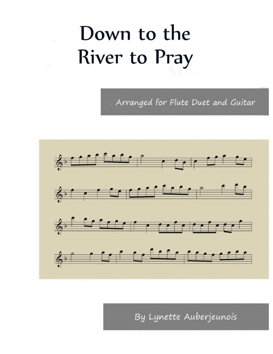 Down to the River to Pray - Flute Duet with Guitar Chords image number null