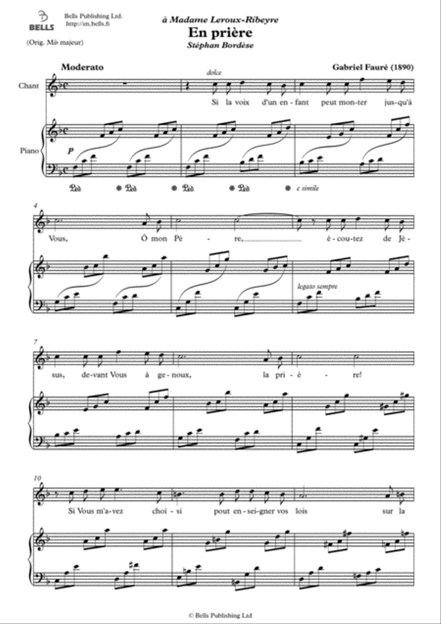 En priere (F Major)