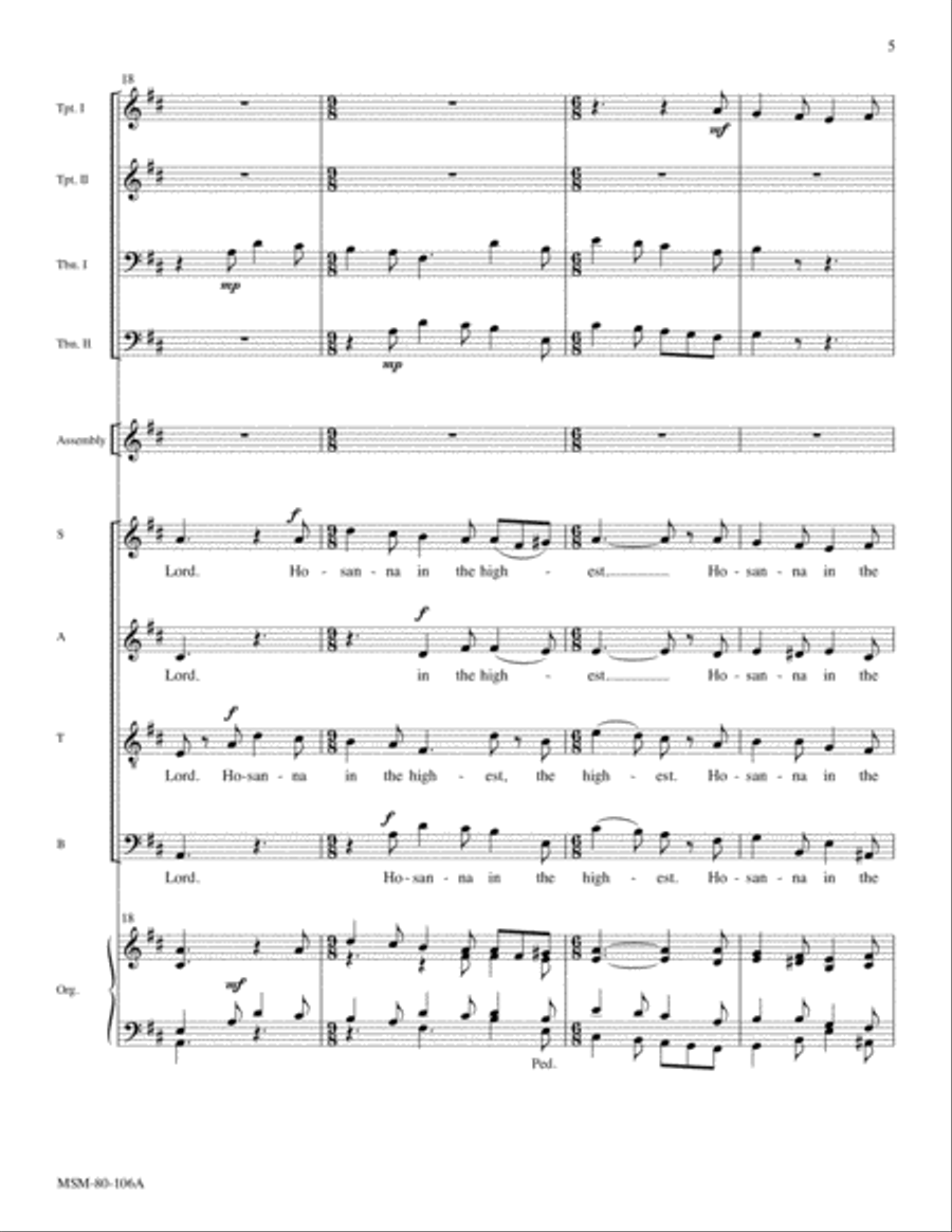 Eucharistic Acclamations on Resonet in Laudibus Choir scores gallery preview page 5