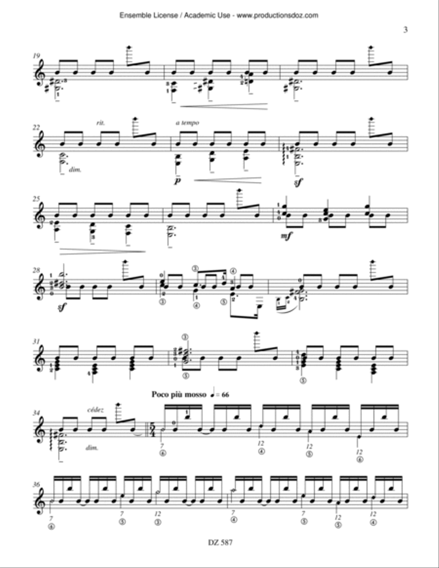 Réminiscences Réminiscences Classical Guitar scores gallery preview page 3