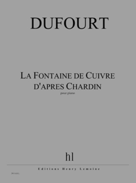 La Fontaine de Cuivre d'apres Chardin