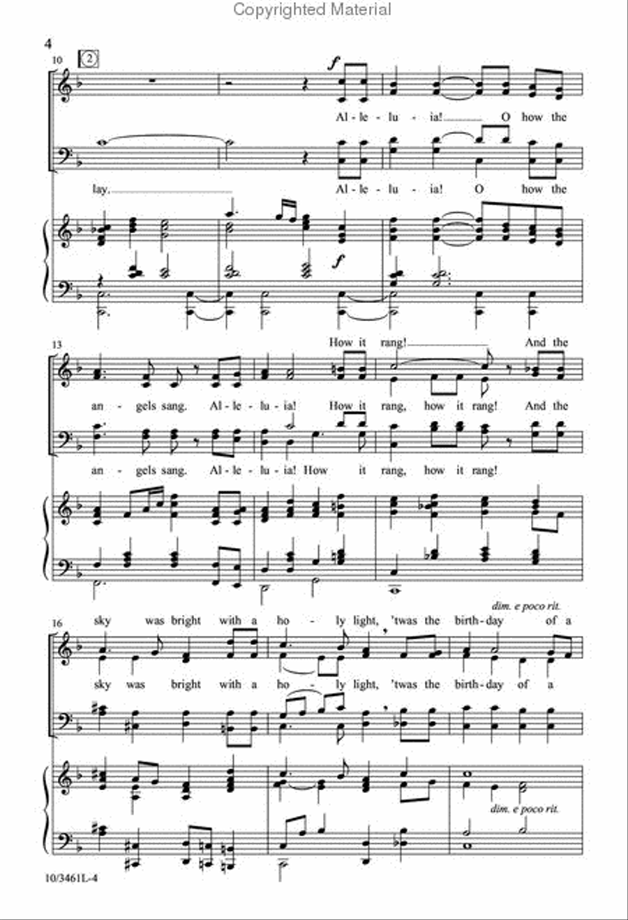 The Birthday of a King 4-Part scores gallery preview page 3
