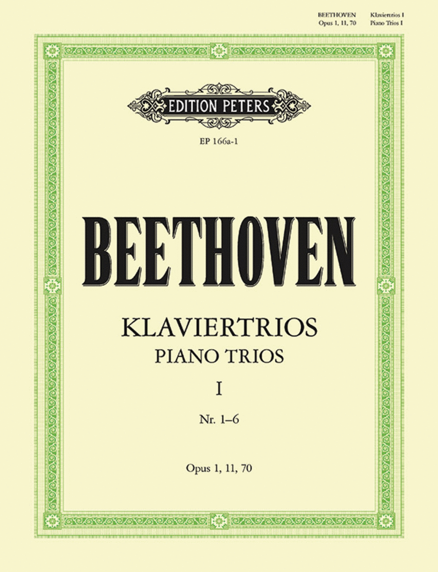 Ludwig van Beethoven: Trios - Volume I