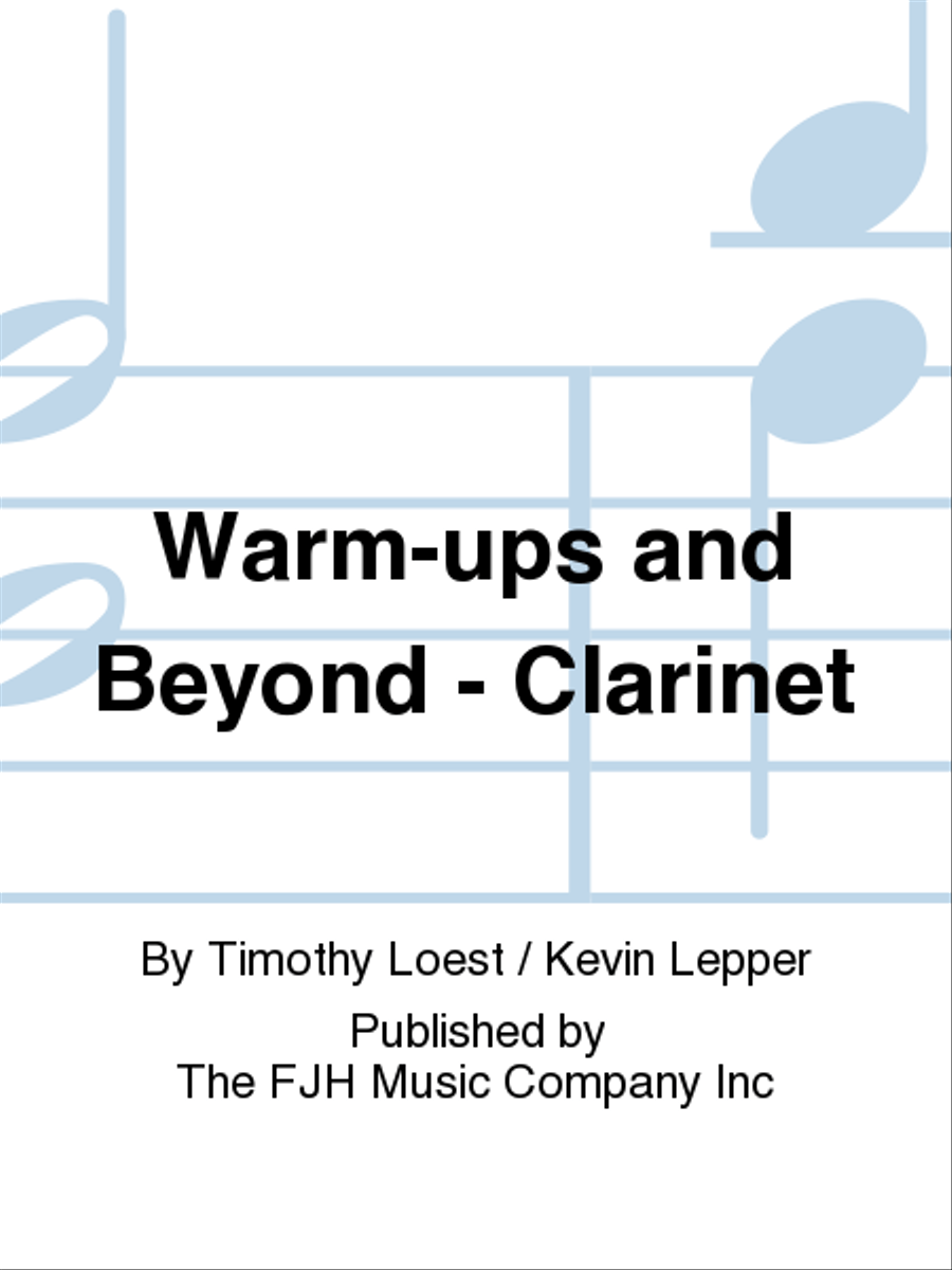 Warm-ups and Beyond - Clarinet Concert Band scores gallery preview page 1