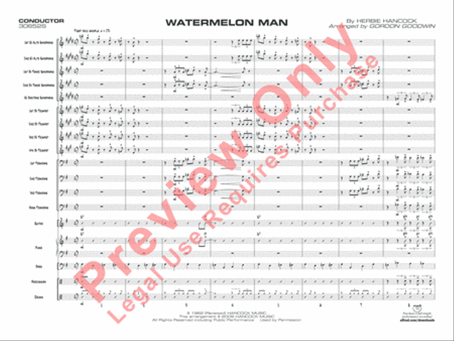 Watermelon Man Jazz Ensemble scores gallery preview page 28