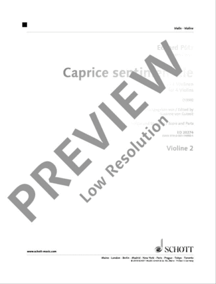 Caprice sentimentale Violin scores gallery preview page 12