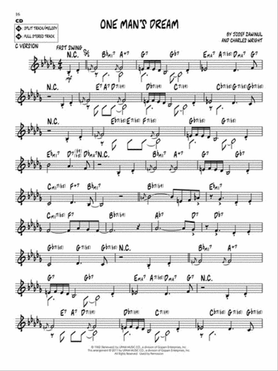 Joe Zawinul Joe Zawinul C Instrument scores gallery preview page 6