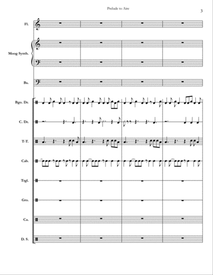 Prelude To Aire Small Ensemble scores gallery preview page 3
