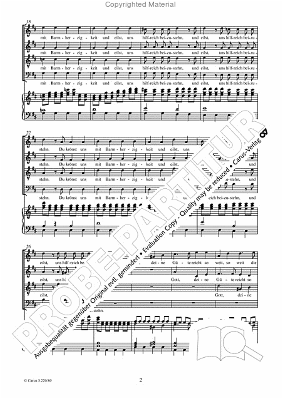 Gott, deine Gute reicht so weit 4-Part scores gallery preview page 3