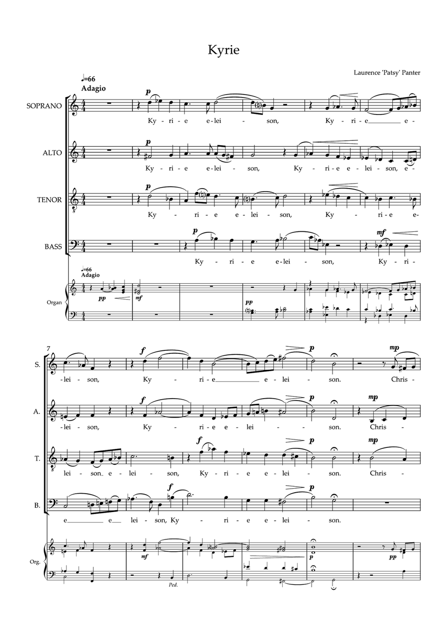 Short Mass (Kyrie, Sanctus & Benedictus, Agnus Dei)