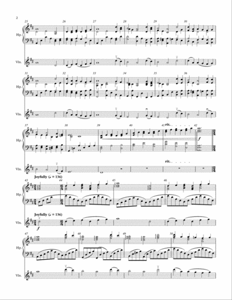 From All that Dwell Below the Skies String Duet scores gallery preview page 2