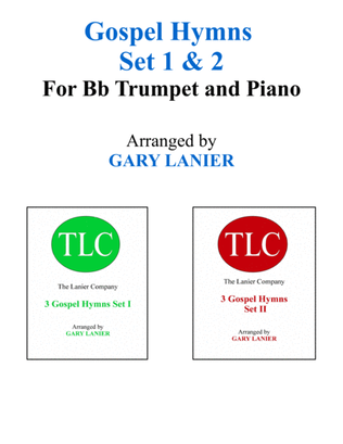 Book cover for GOSPEL HYMNS Set 1 & 2 (Duets - Bb Trumpet and Piano with Parts)