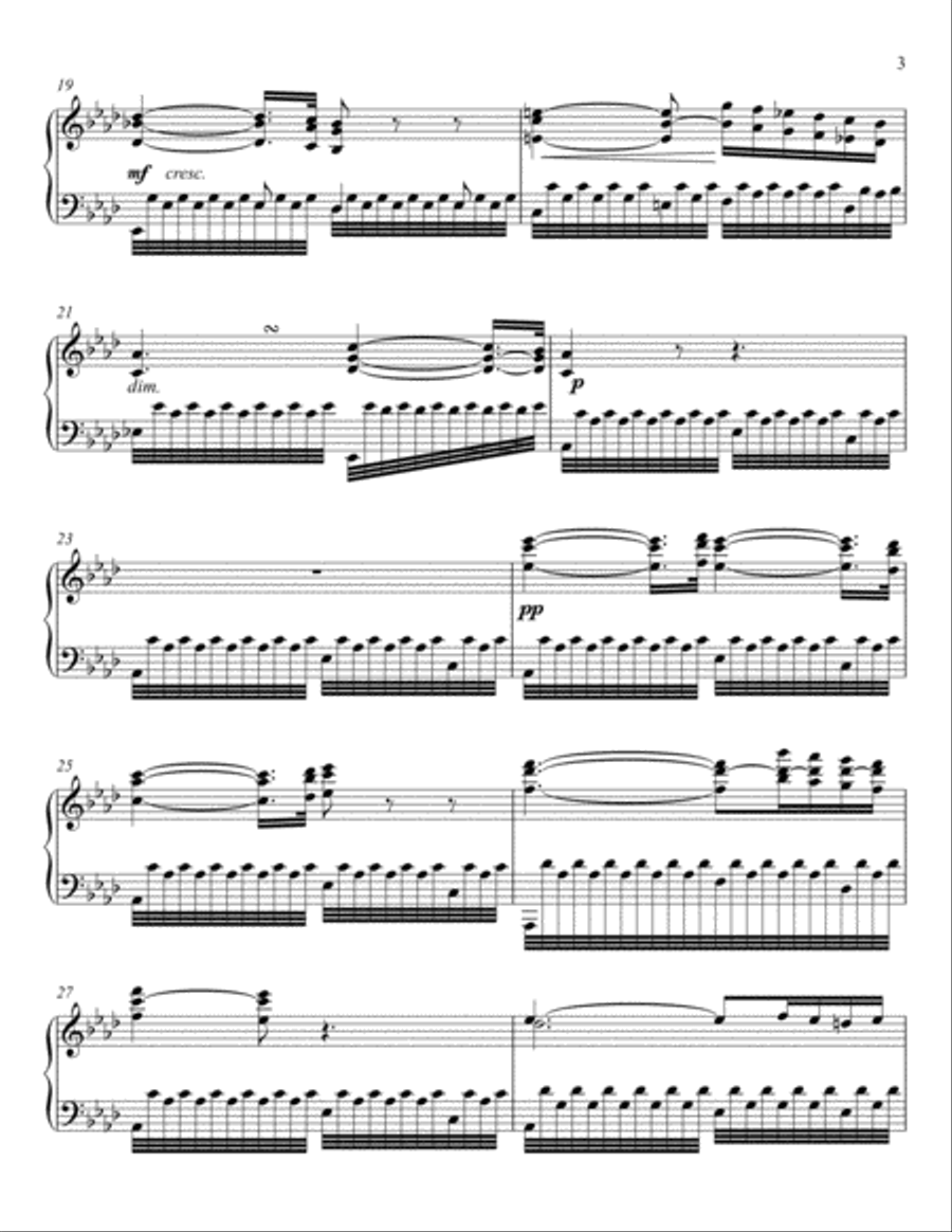 Song without Words (for Stacy), op. 14 Piano Solo scores gallery preview page 3
