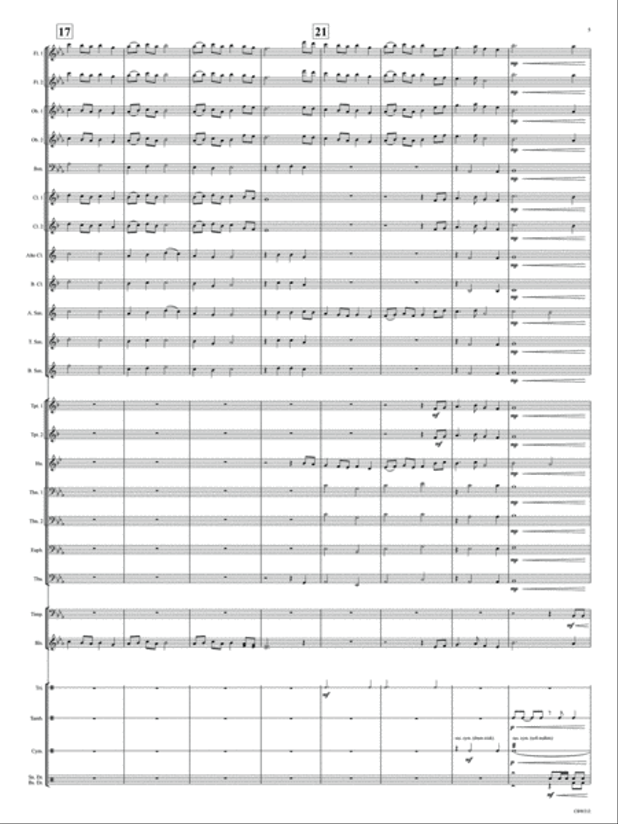 Madeira Beach Concert March Concert Band scores gallery preview page 5