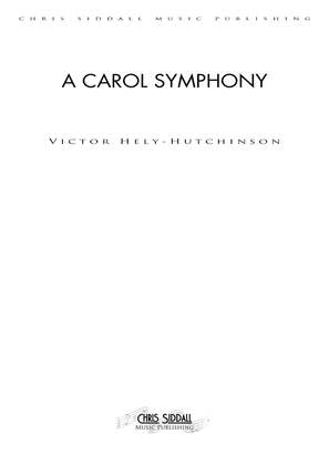 Book cover for A CAROL SYMPHONY (Study Score)