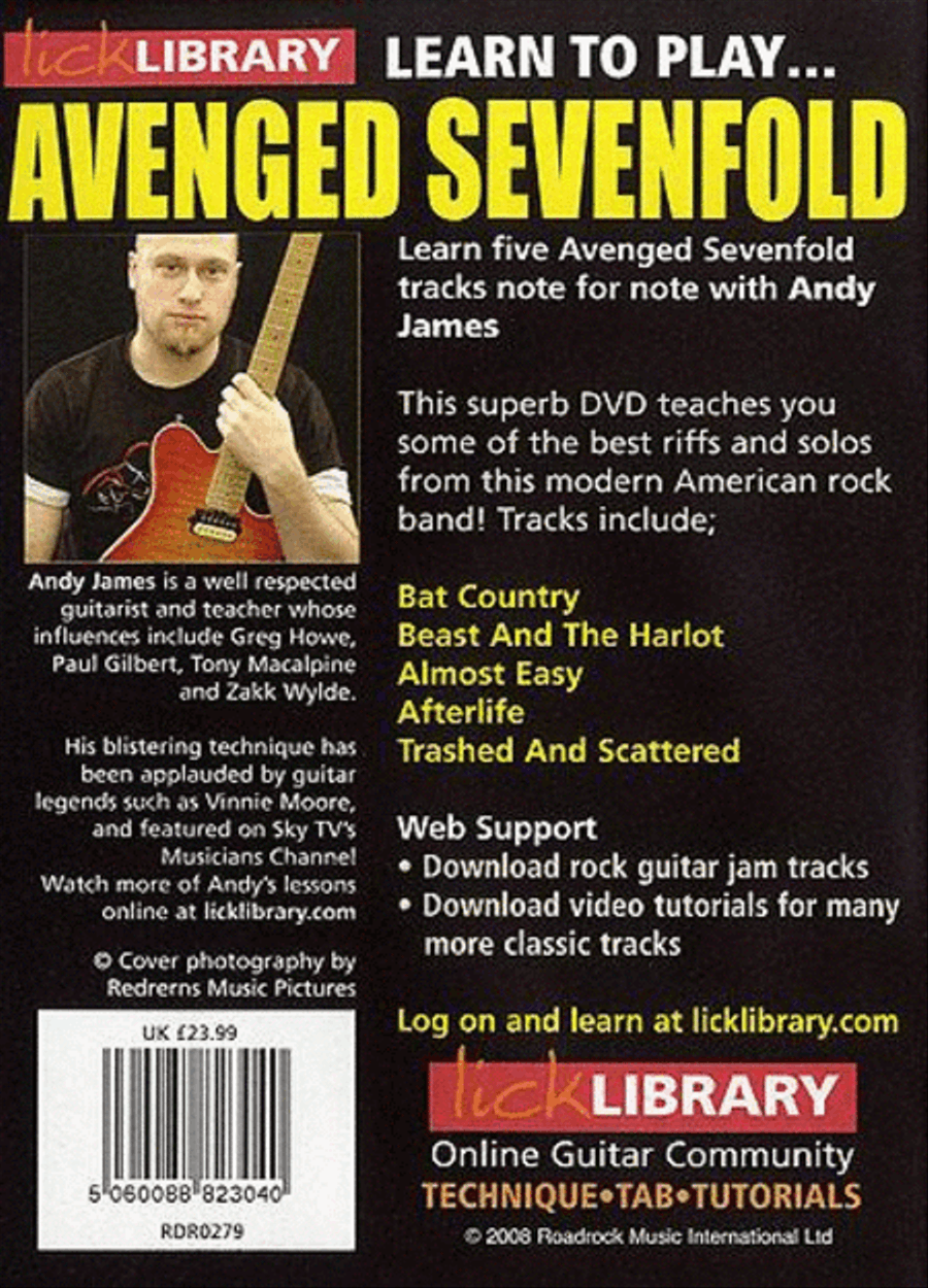 Learn To Play Avenged Sevenfold Guitar scores gallery preview page 2