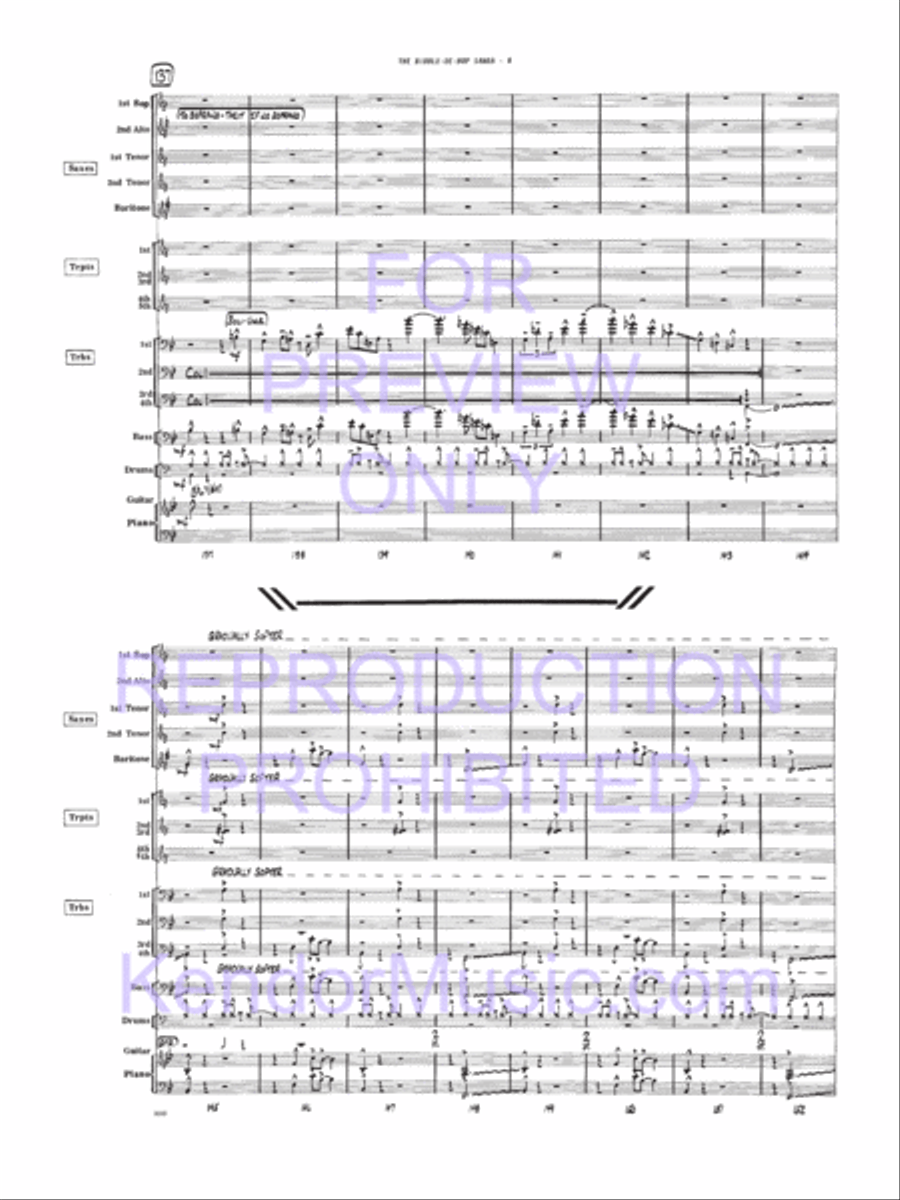 Biddle-De-Bop Samba, The Jazz Ensemble scores gallery preview page 9