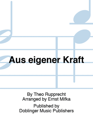 Book cover for Aus eigener Kraft