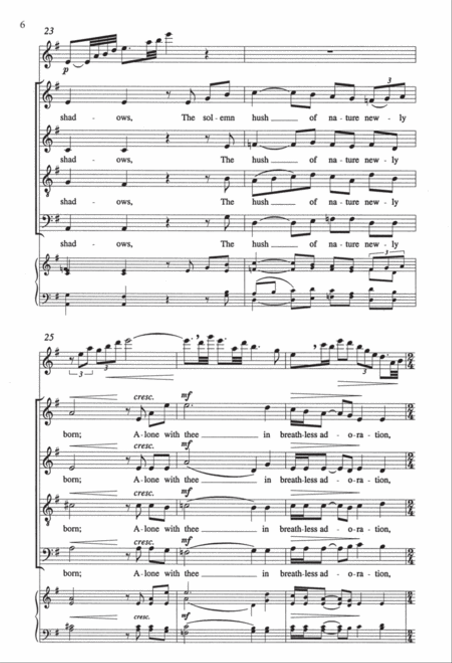 Still, Still With Thee (Downloadable Choral Score)