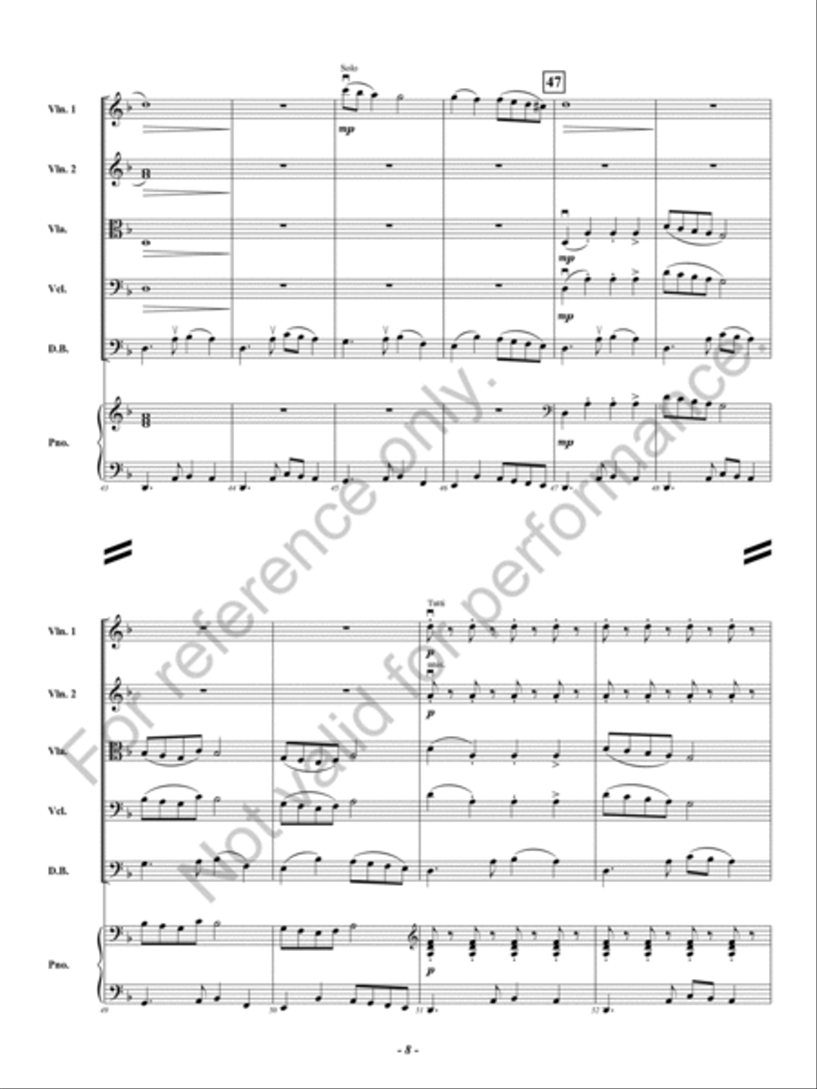 Strange Twists and Devious Turns String Orchestra scores gallery preview page 9