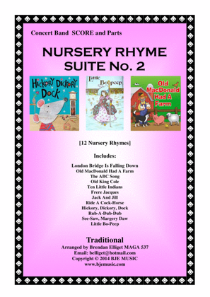Nursery Rhyme Suite No. 2 - Concert Band Score and parts