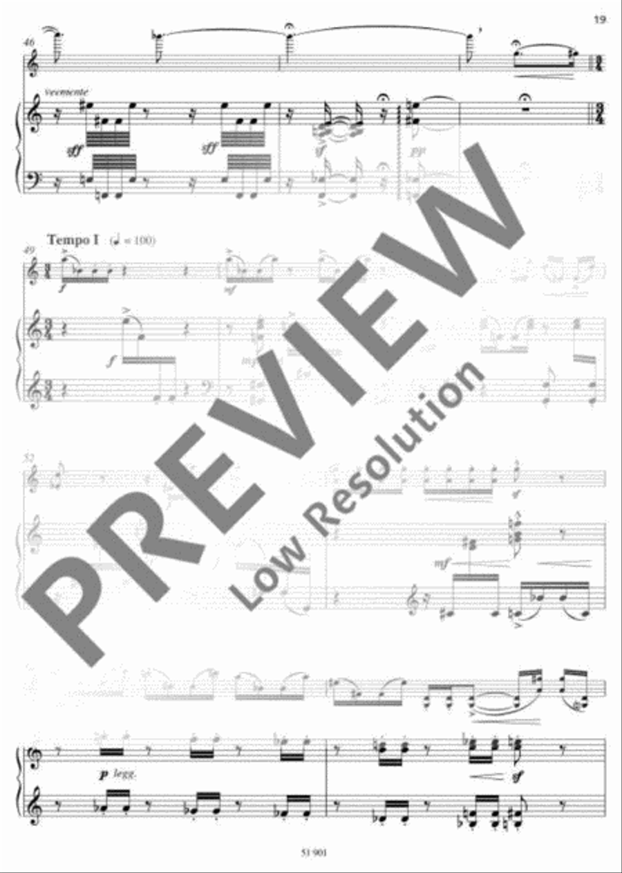 Three Violin Pieces with Piano Violin Solo scores gallery preview page 20