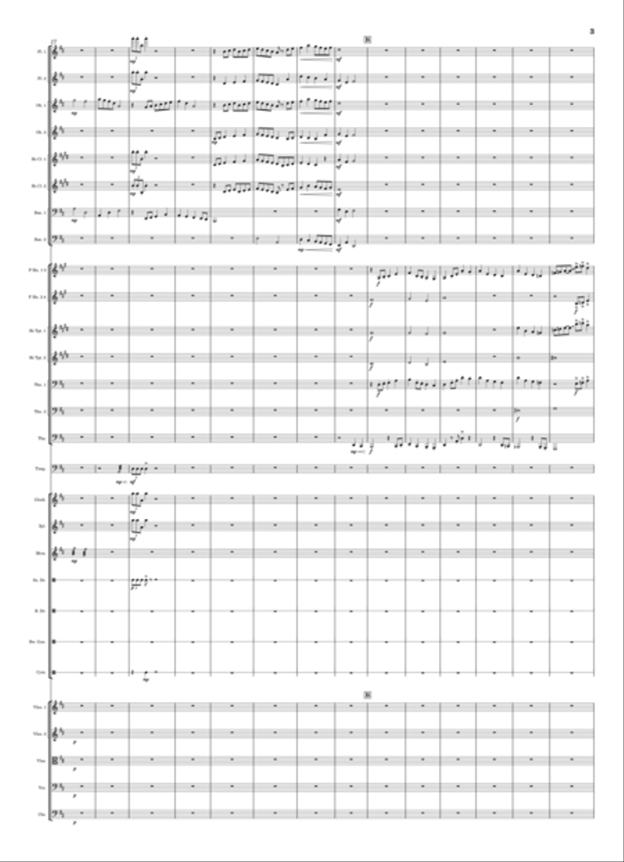 Amore Incantato - Movement 1: Primo Amore (First love) - Score Only Full Orchestra scores gallery preview page 2