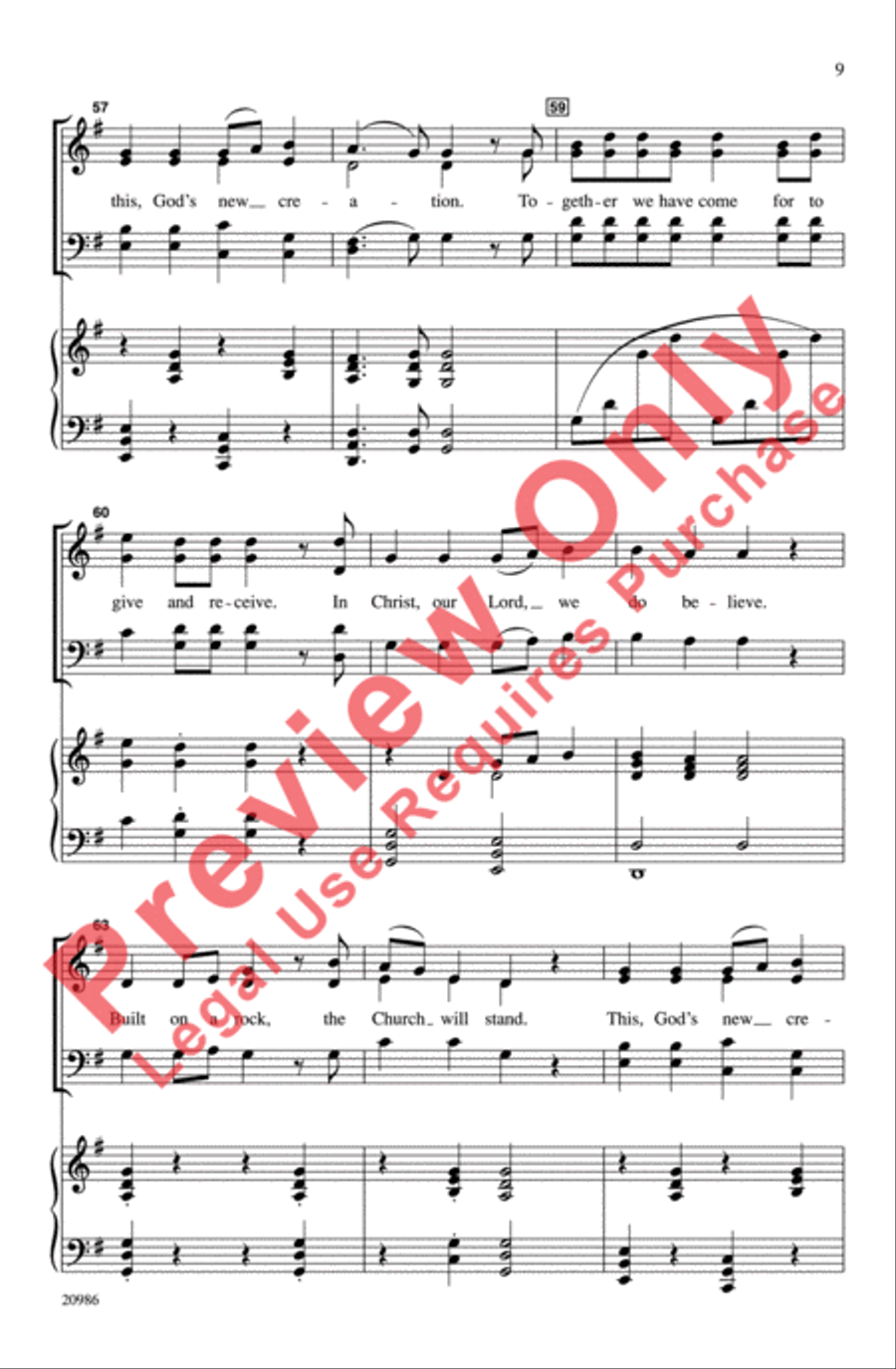 Built on a Rock 4-Part scores gallery preview page 9