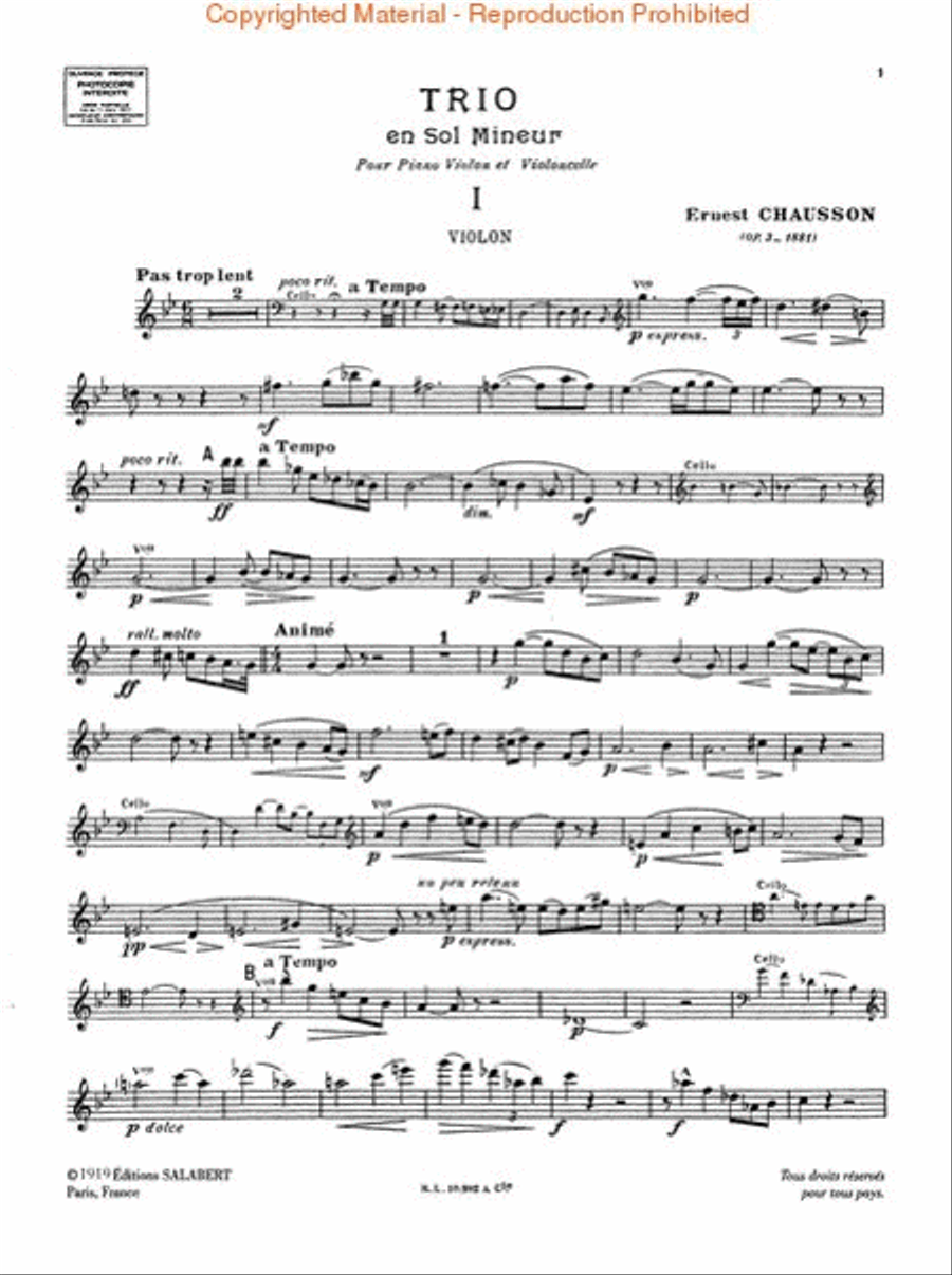 Piano Trio in G Minor Piano Trio in G Minor Piano Trio scores gallery preview page 4
