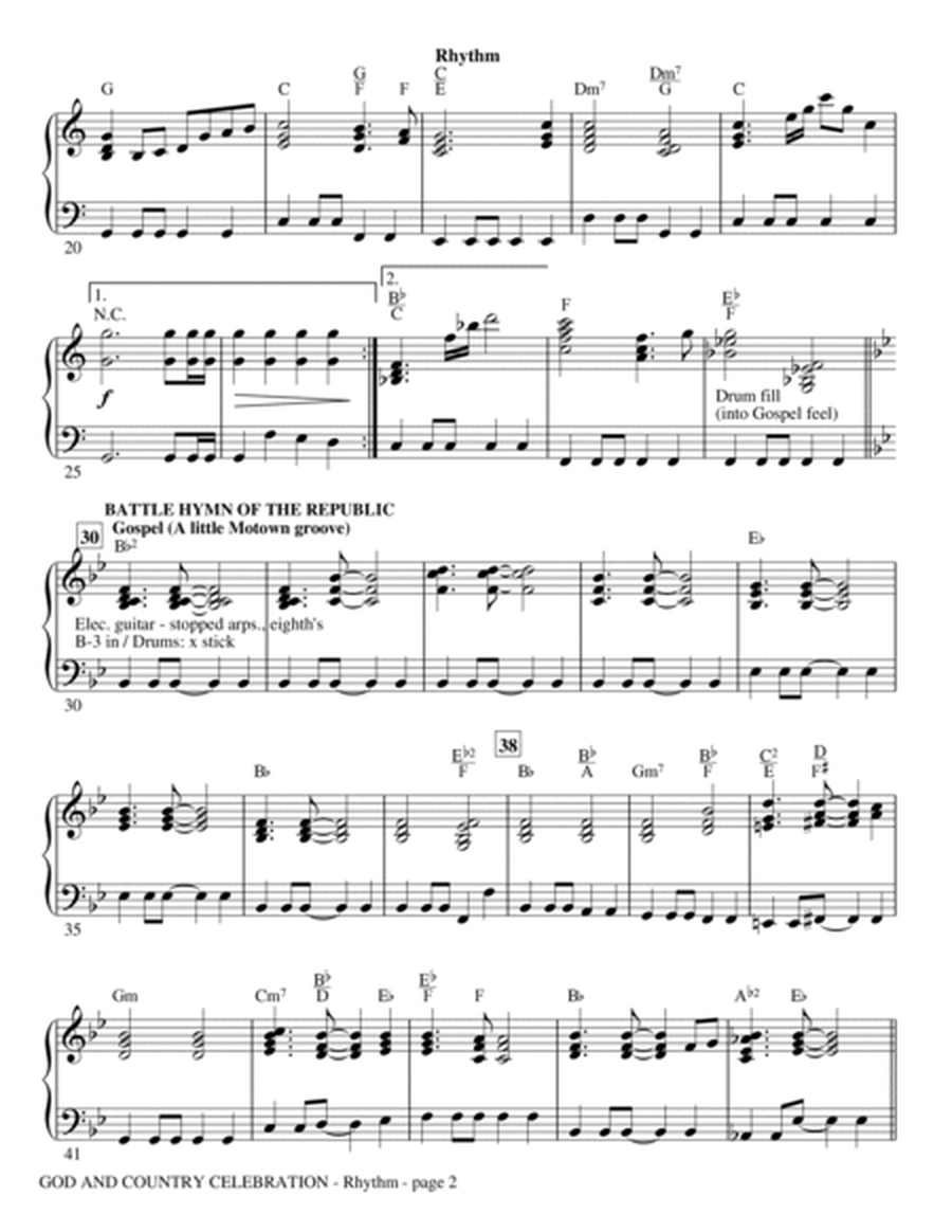 God And Country Celebration (Medley) - Violin 1 & 2