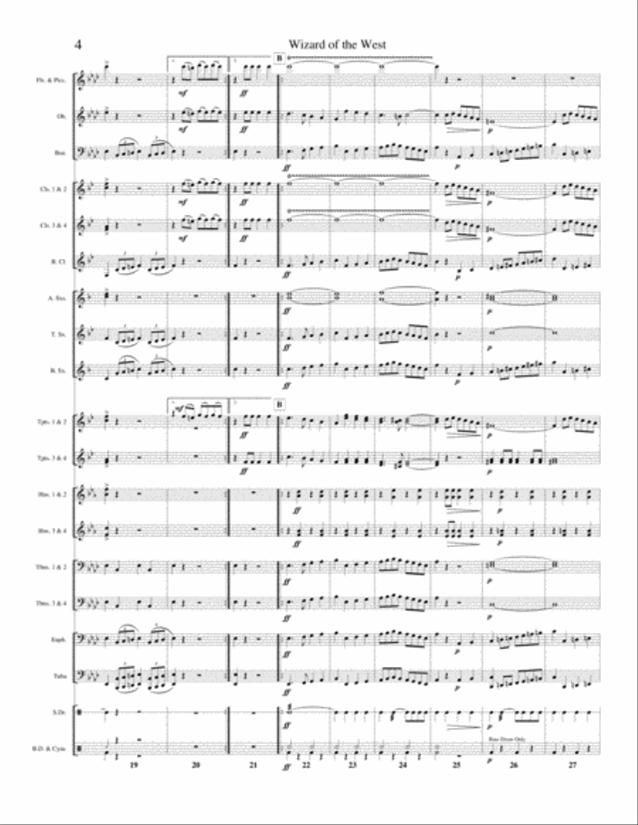 The Wizard of the West Concert Band scores gallery preview page 3