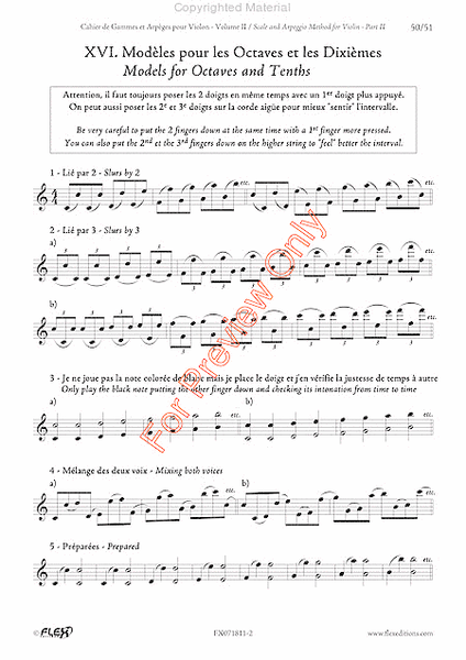 Scales And Arpeggios Method For Violin, Part Ii