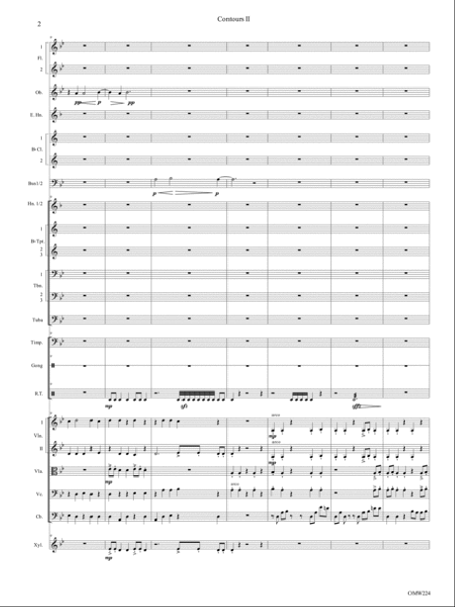 Contours II Orchestra scores gallery preview page 5