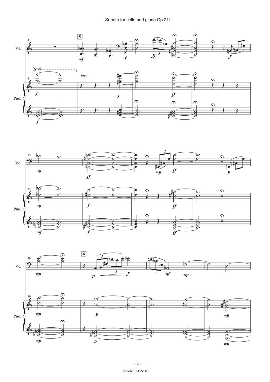 Sonata for Cello and Piano Op.211