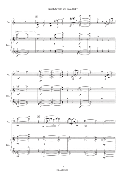 Sonata for Cello and Piano Op.211