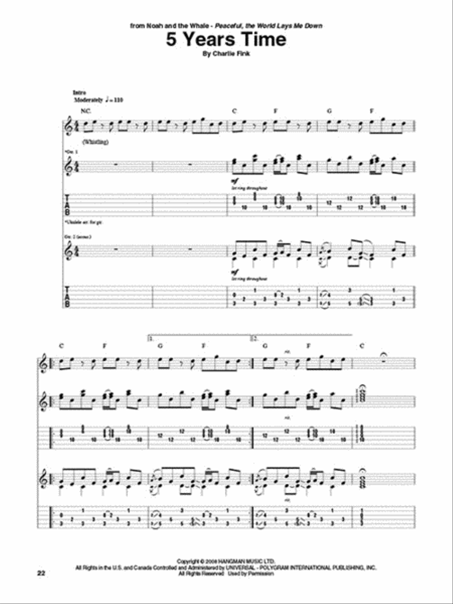 Today's Folk Rock Hits Today's Folk Rock Hits Electric Guitar scores gallery preview page 4