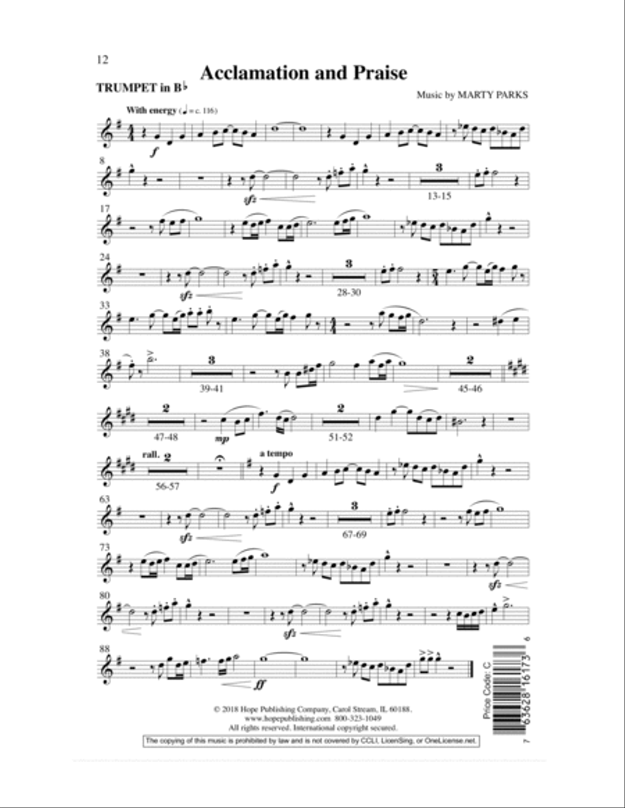 Acclamation and Praise Choir scores gallery preview page 12