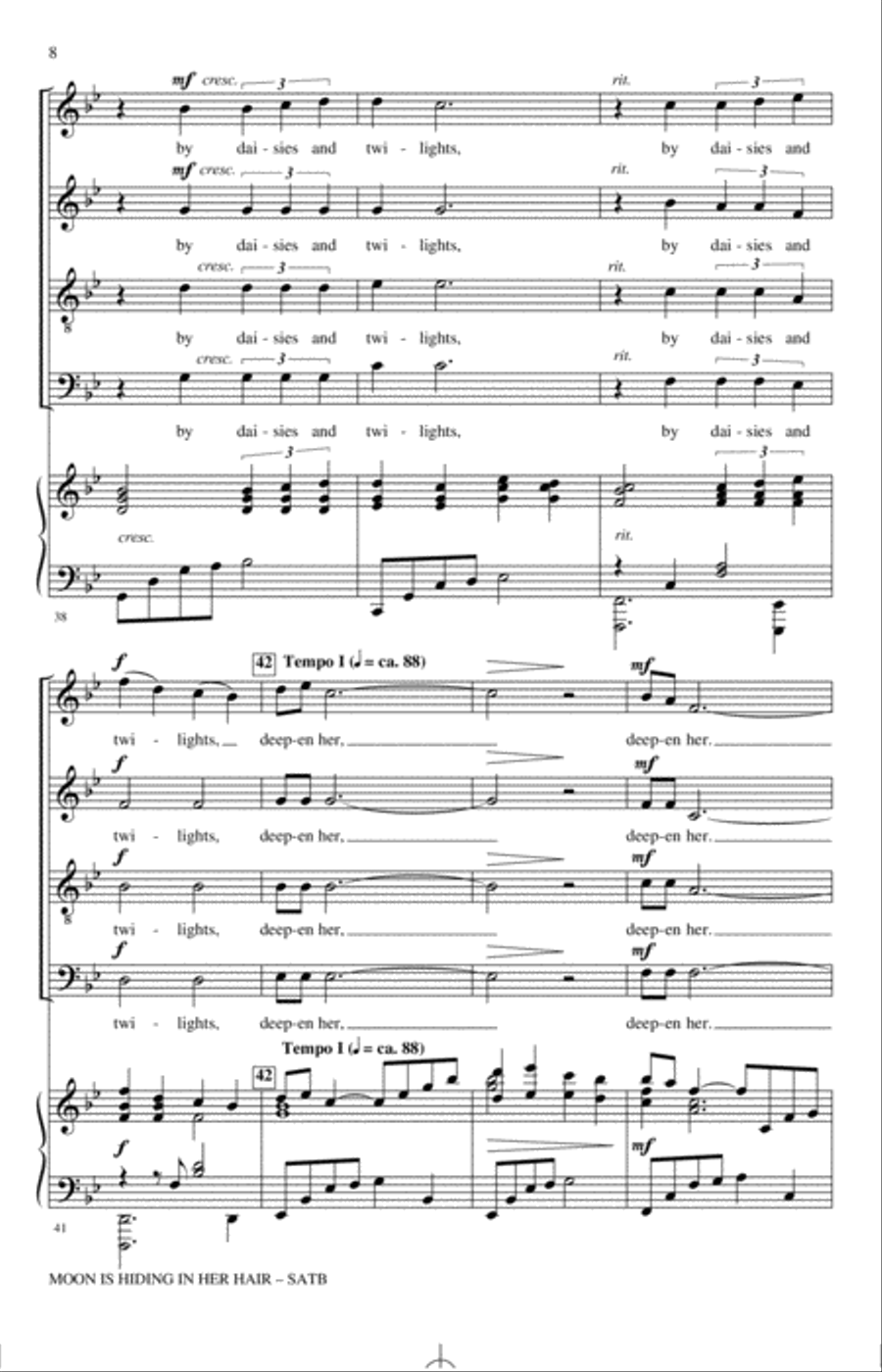 The Moon Is Hiding In Her Hair 4-Part scores gallery preview page 6