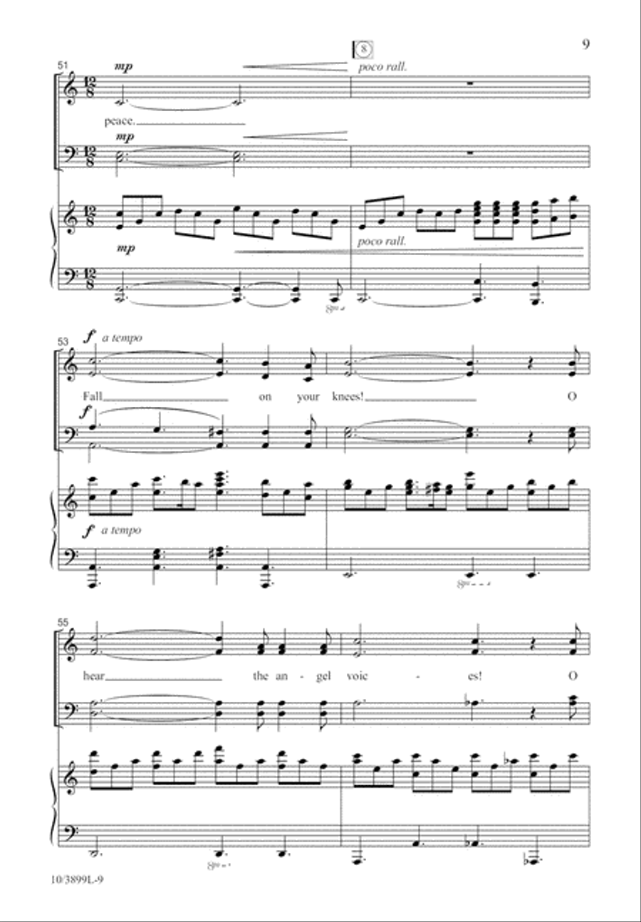 Holy Night, Silent Night 4-Part scores gallery preview page 9