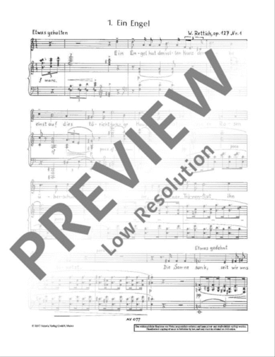 Letzter Ricarda Huch-Zyklus Soprano Voice scores gallery preview page 5
