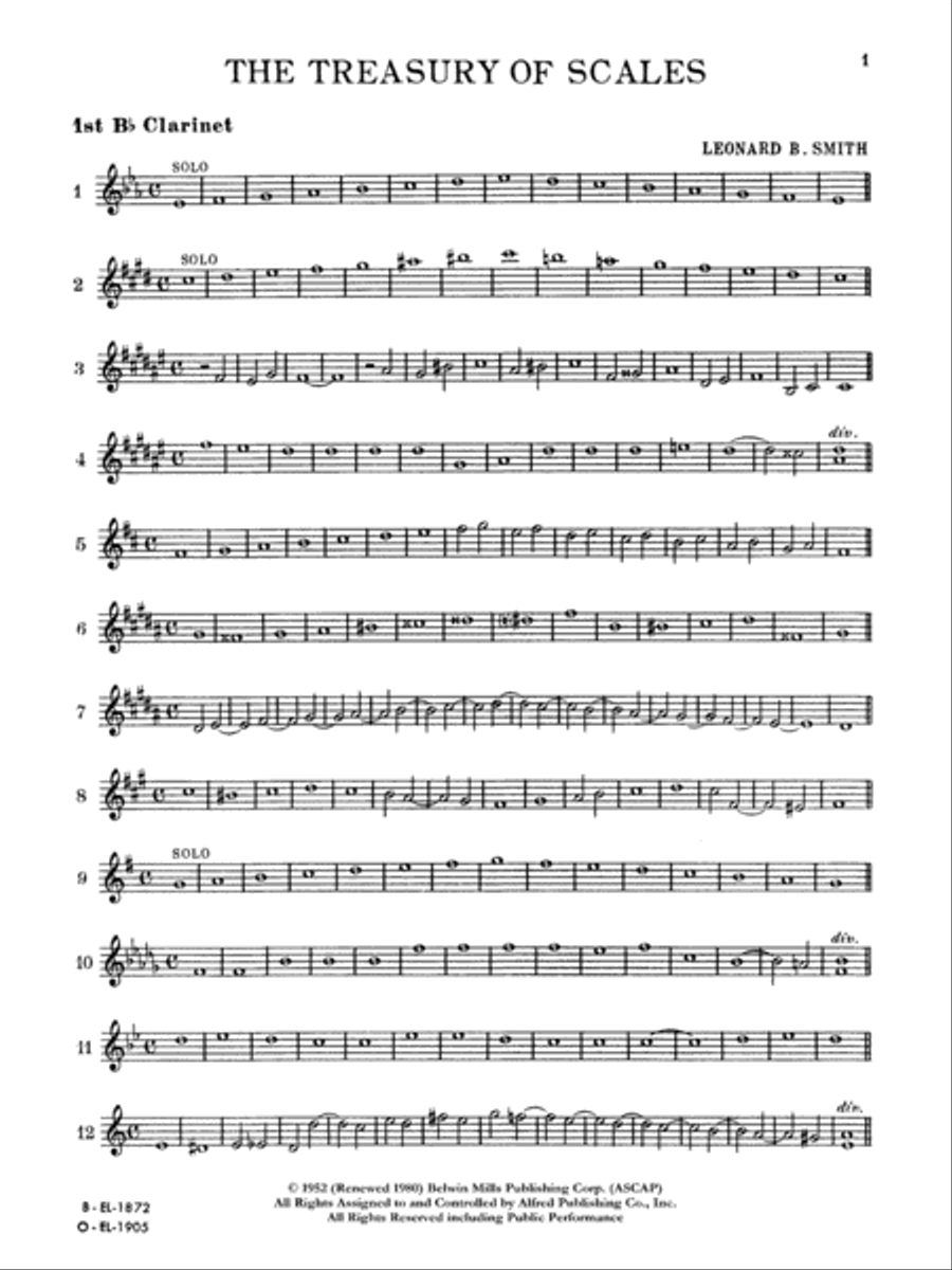 Treasury of Scales for Band and Orchestra Chamber Orchestra scores gallery preview page 2