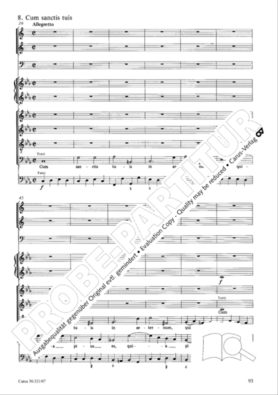 Requiem in C minor Requiem in C minor 4-Part scores gallery preview page 100