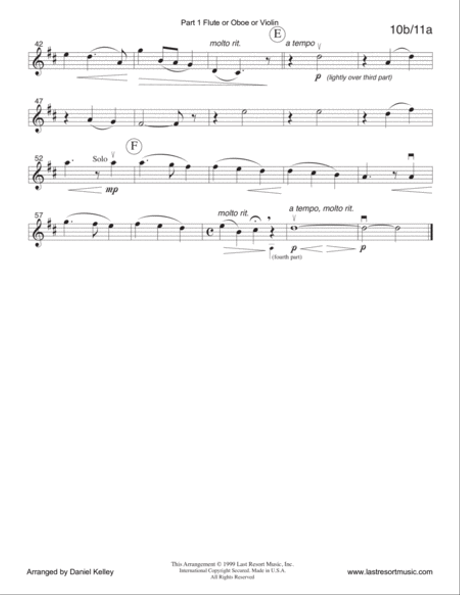 Away in a Manger for String Quartet (or Mixed Quartet or Piano Quintet) Chamber Orchestra scores gallery preview page 4