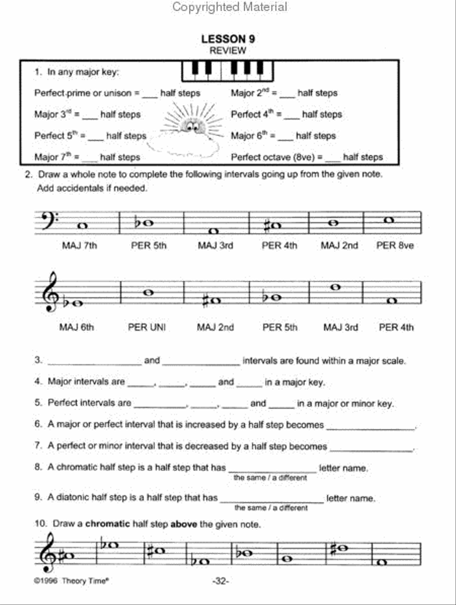 Theory Time Grade 8 Workbook Piano Method scores gallery preview page 4