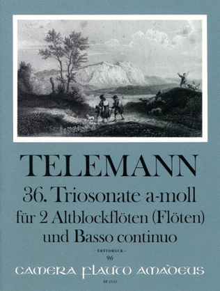 Book cover for 36th Trio sonata A minor TWV 42:a9