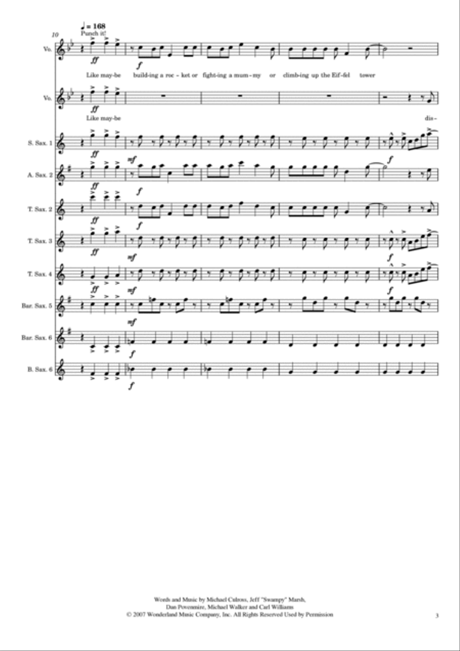 Phineas And Ferb Theme Woodwind Ensemble scores gallery preview page 3