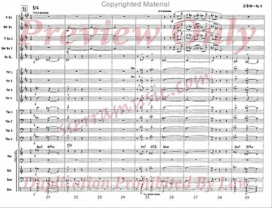 Boop Boo Be Doop Jazz Ensemble scores gallery preview page 5